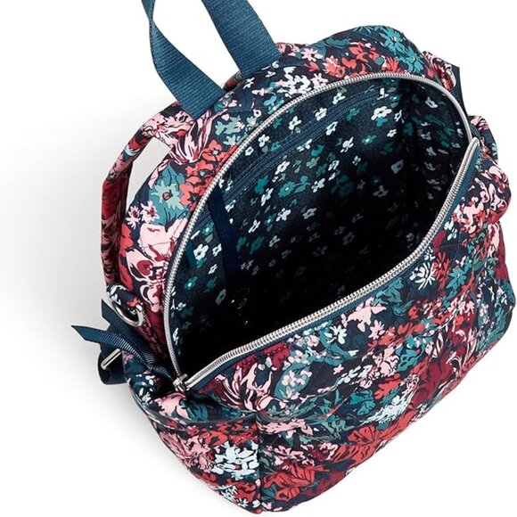 NWT Vera Bradley Women\'s Performance Convertible Small Backpack, Cabbage Rose main image 7